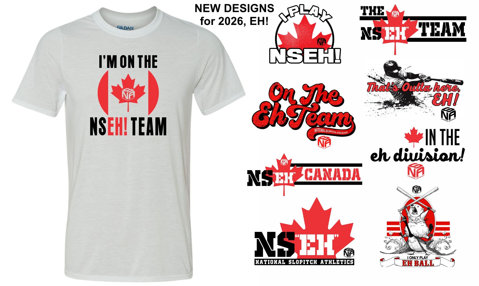The Eh! Team Collection Performance T's