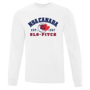 L/S White Slopitch Cotton Shirt