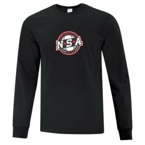 L/S Black NSA Slopitch Shirt