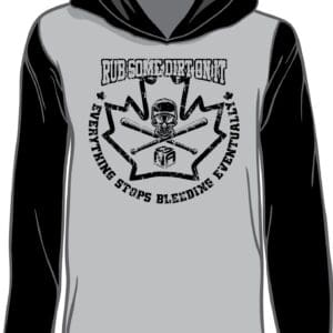 Rub Some Dirt on It! LightWeight Grey Body/Blk BP Hoodie