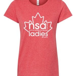 Heather Red Ladies Fitted Tee