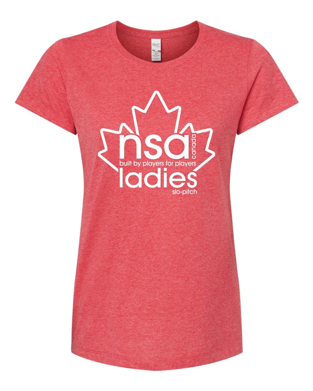 Heather Red Ladies Fitted Tee