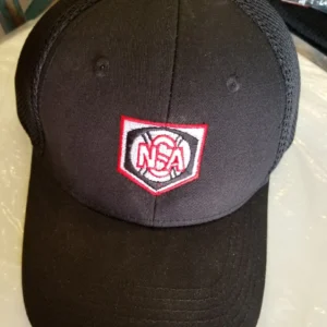 NSA Canada Official Adjustable Umpire Hat - Black