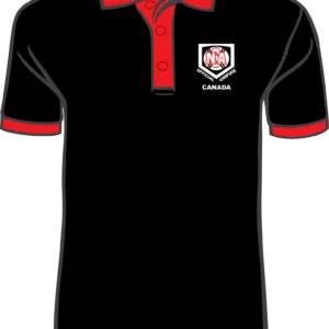 NSA Canada Black Official Ump Polo