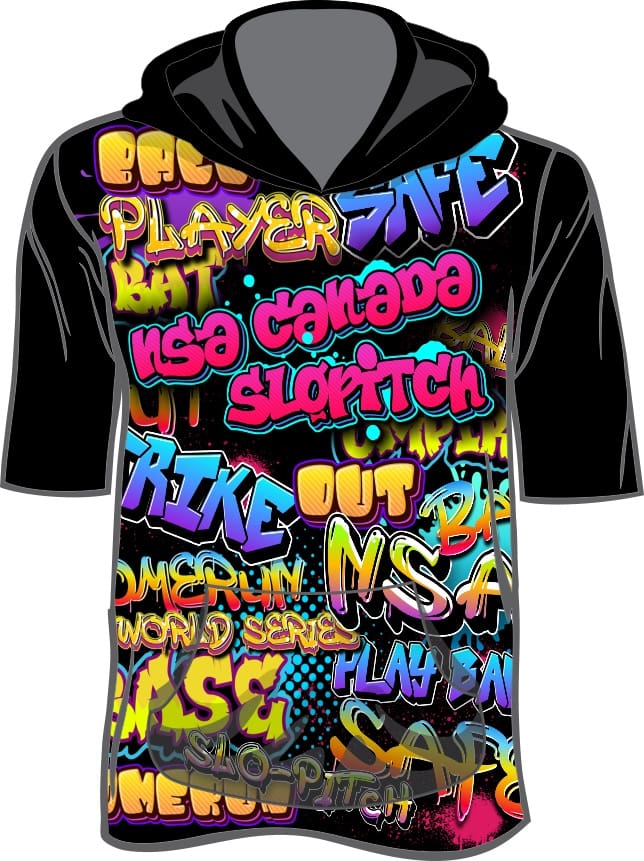 Gen Collection NSA Graffiti Hooded Full Sub Short Sleeve Tee