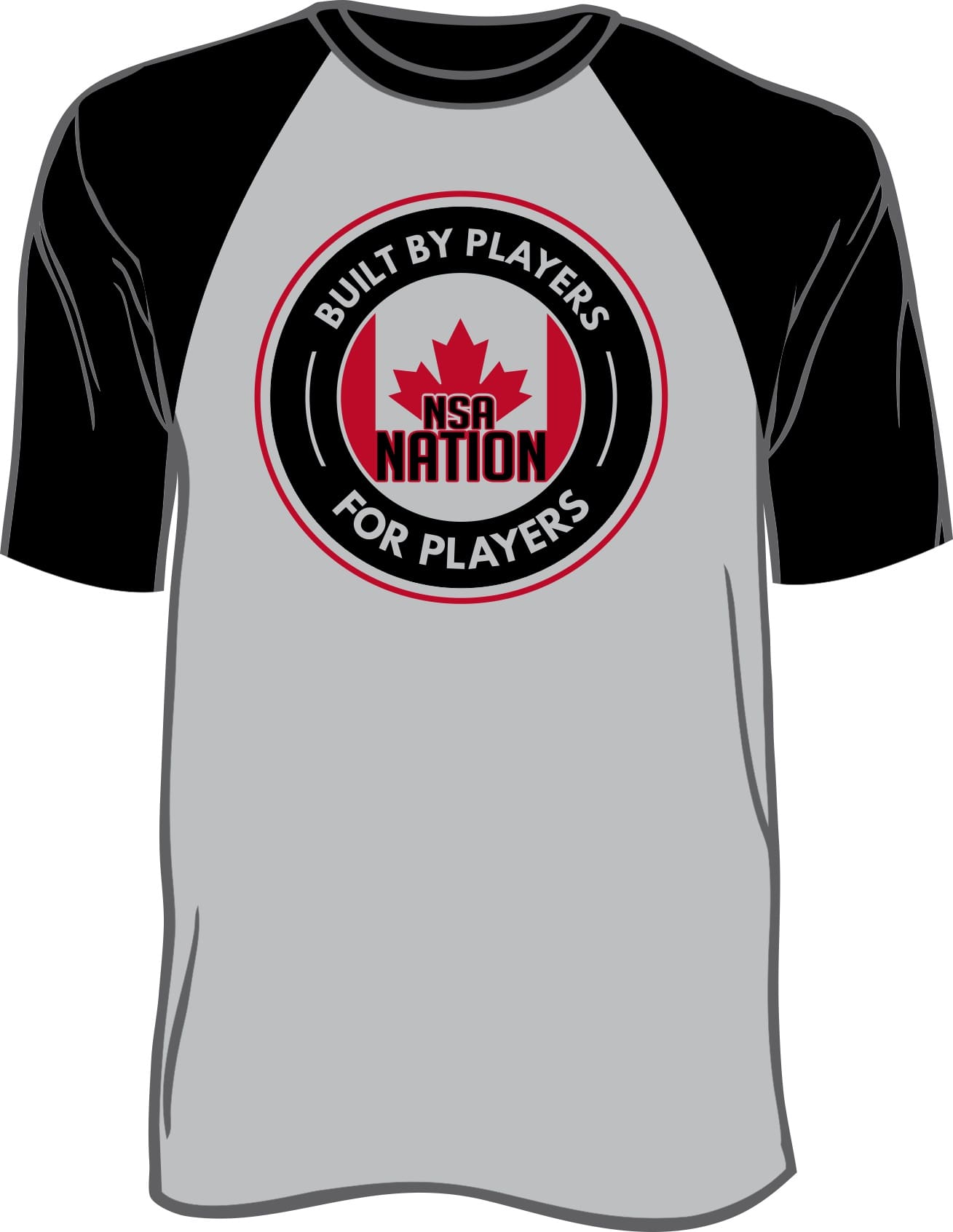 Nation Collection Grey/Blk Performance S/S