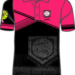 NSA Canada Official Umpire Pink Polo - Strike Out Cancer
