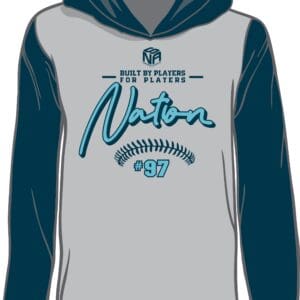 BP LightWeight Hoodie Grey Body/Navy BP