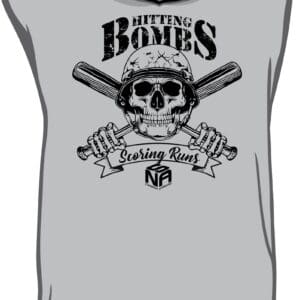 LightWeight Grey Body/Blk BP Sleeveless Hoodie