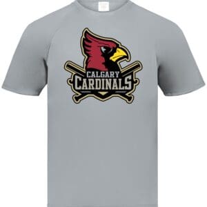 Calgary Cardinals Silver Short Sleeve Performance Tees