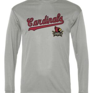 Calgary Cardinals Silver Long Sleeve Performance Tees