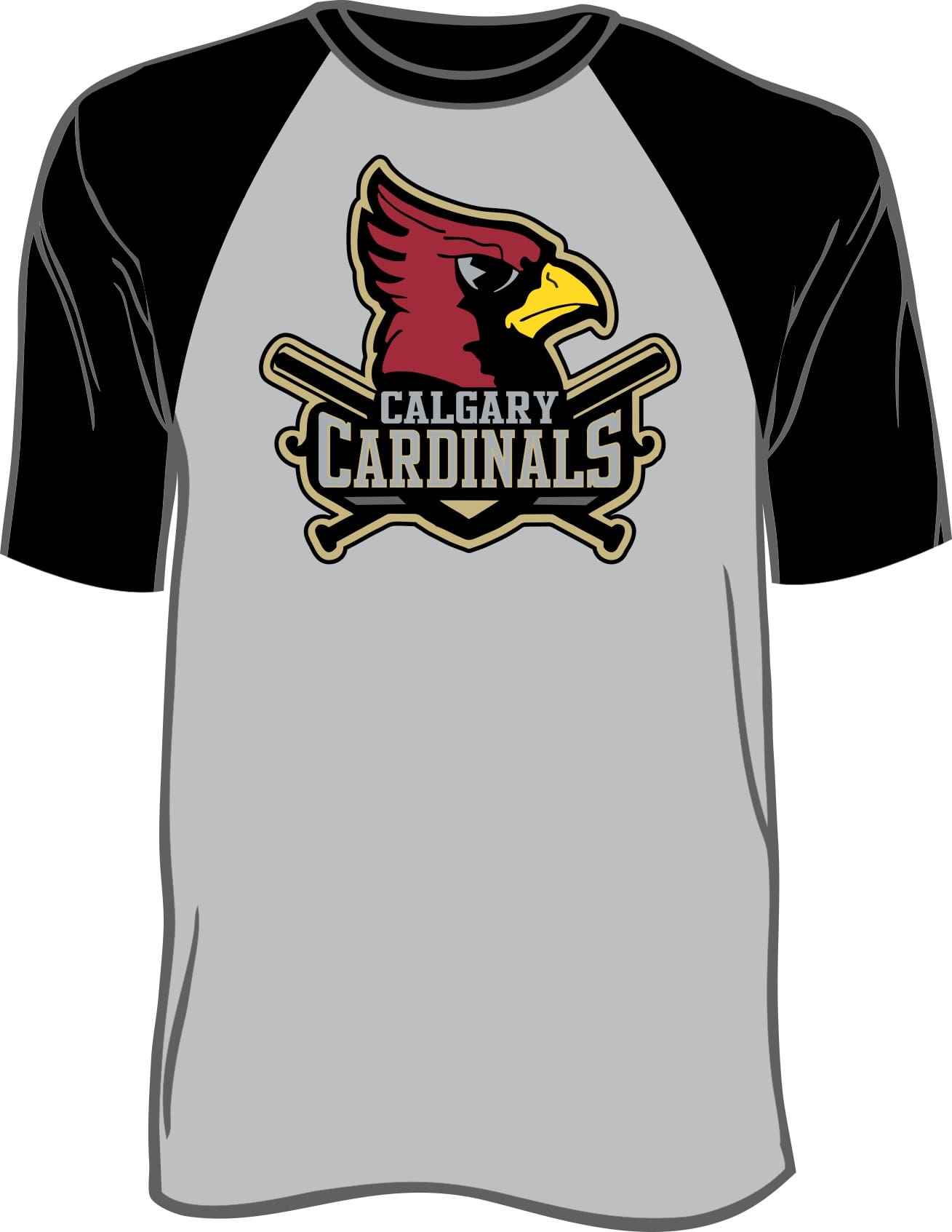 Calgary Cardinals Lightweight Performance Raglan Tees
